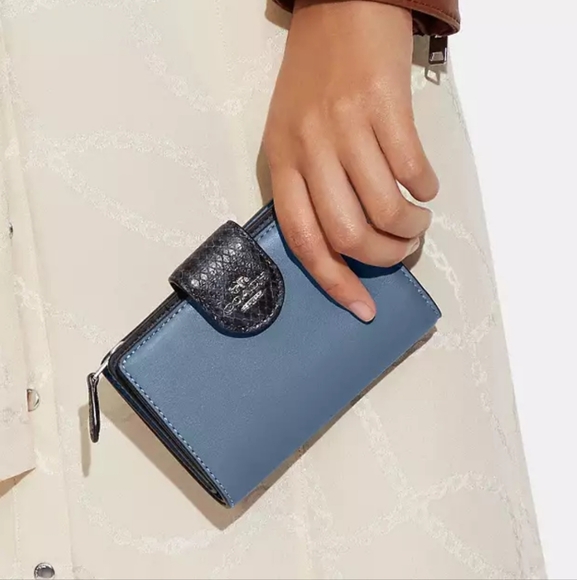 Coach Medium Corner Zip Wallet in Colorblock - Picture 10 of 14